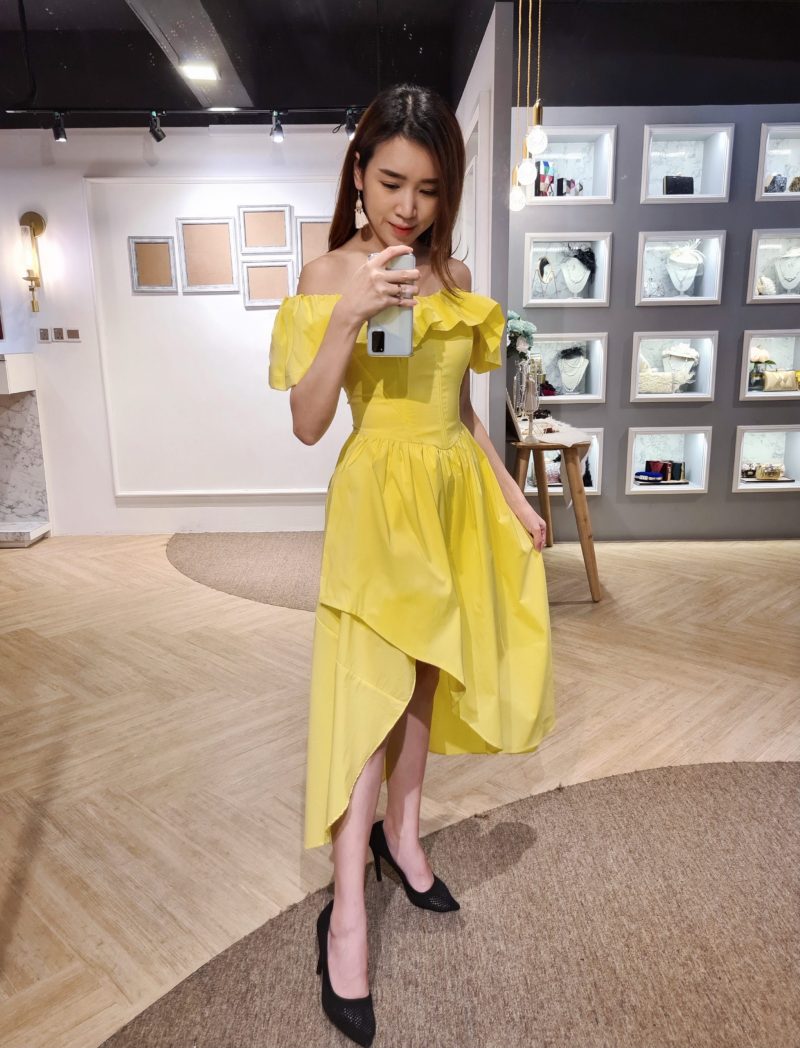 Alyssa Dress-Lemon Yellow-1