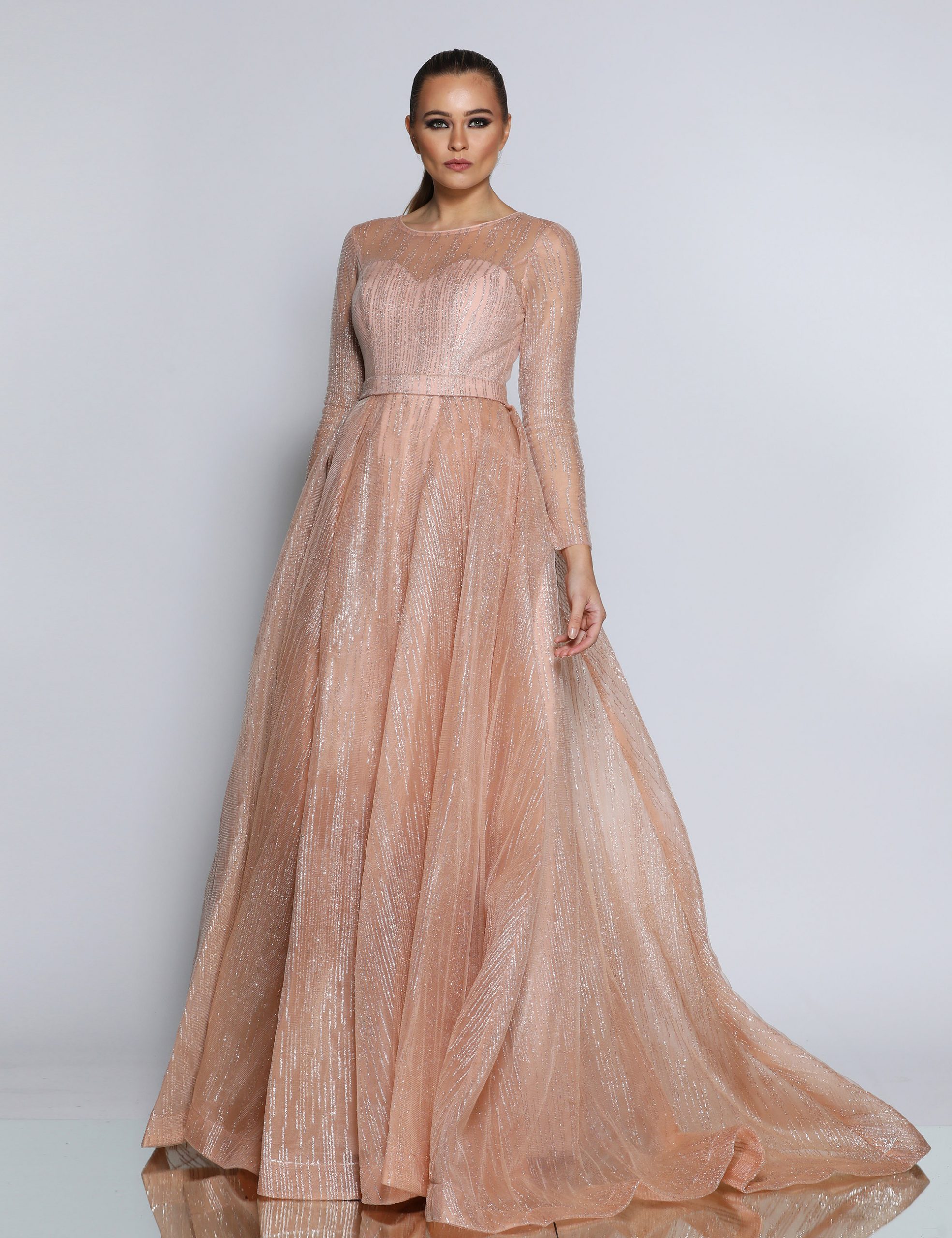 Cecilia Sleeved Gown-1