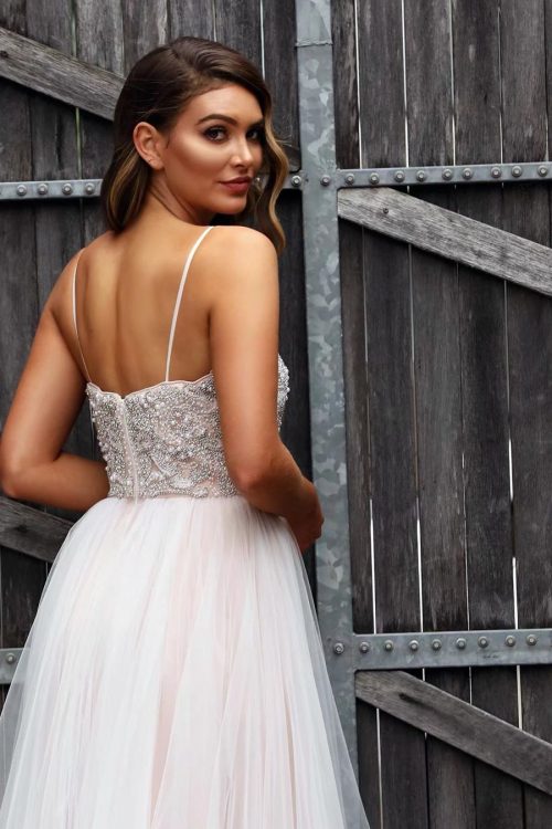 Emily Ivory Pink Gown-2