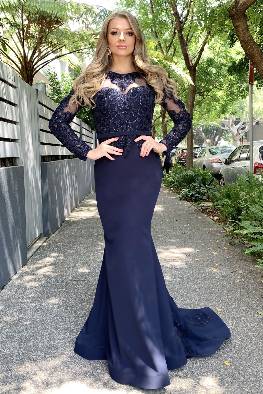 Galina | Elegant Long V-Neck Blouse main image 0