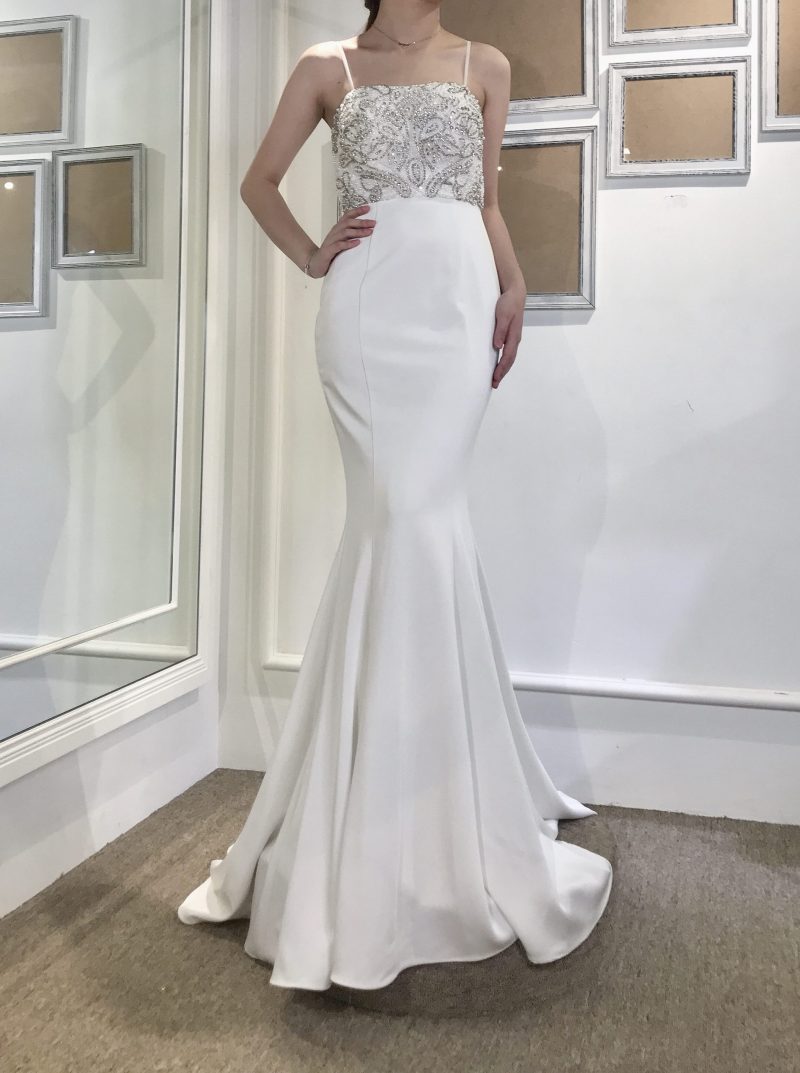 Lizette Ivory Mermaid Gown-4