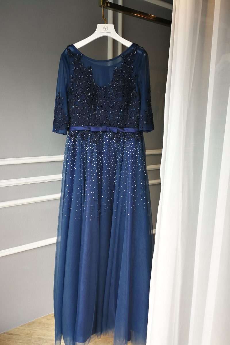 Mabel Navy Gown