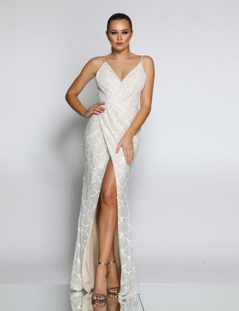 Sequin Scallop Dress-2
