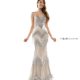 Serena Beaded Fringe Gown-1