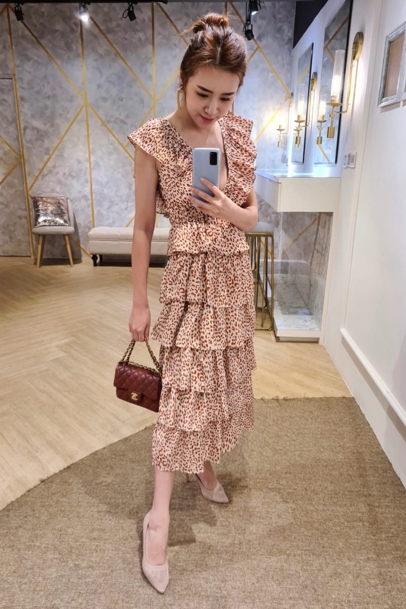Viola Asymmetric Tiered Dress-1