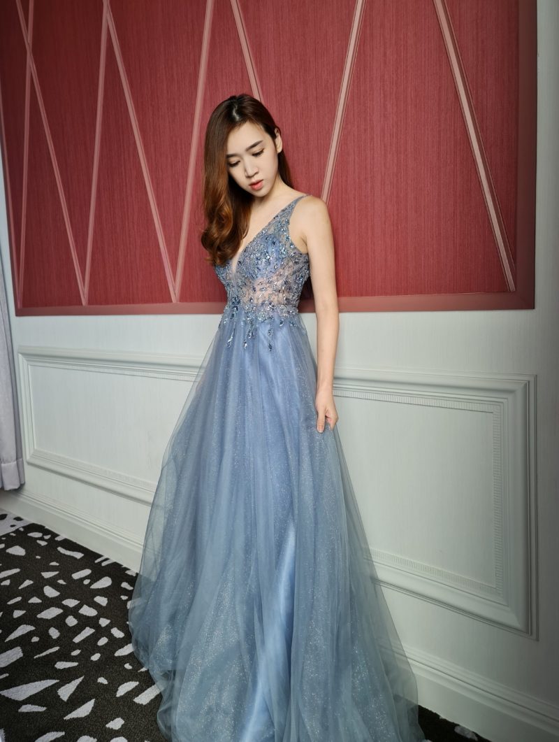 Skyla Dusty Blue Gown-2