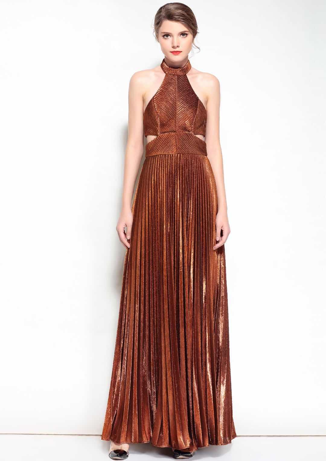 Zia Bronze Dress-1