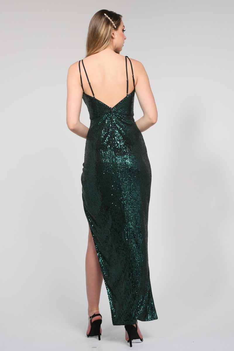 Adele Emerald Green Dress - Image 2