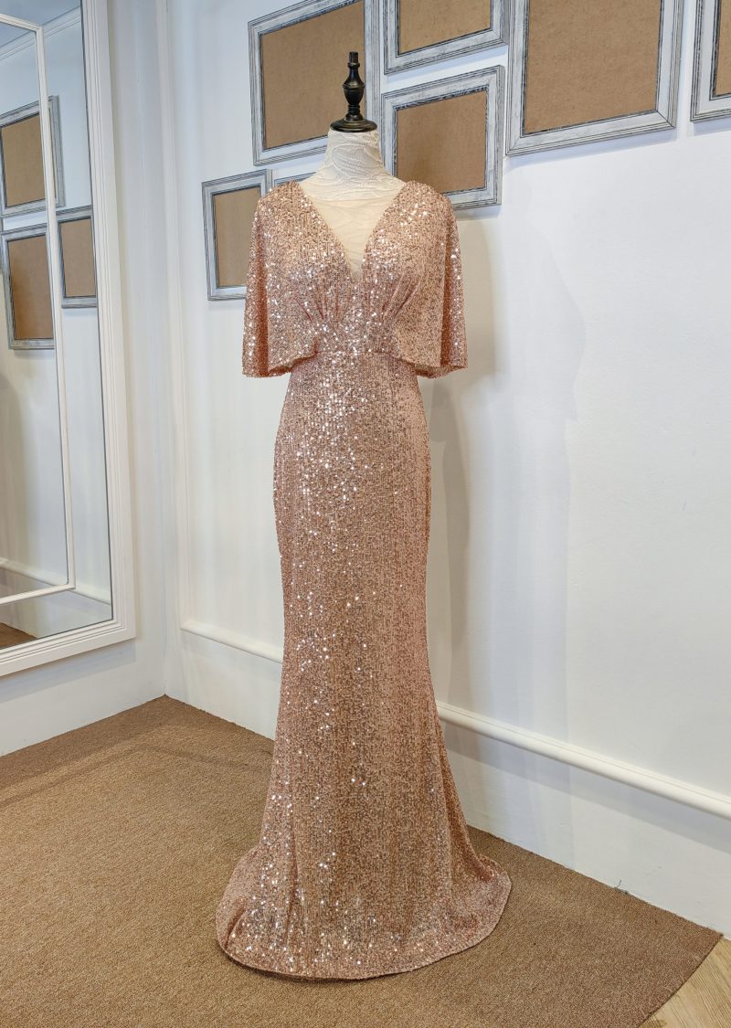 Cassie Rose Gold Gown