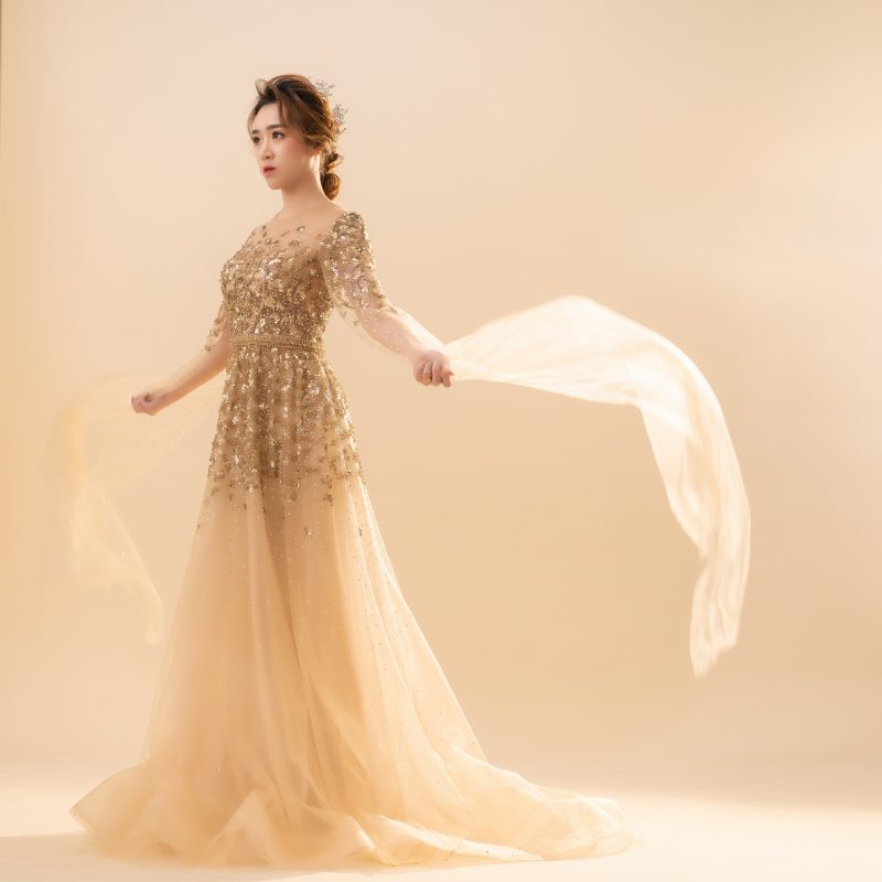 Elsa Gold Gown - Image 5