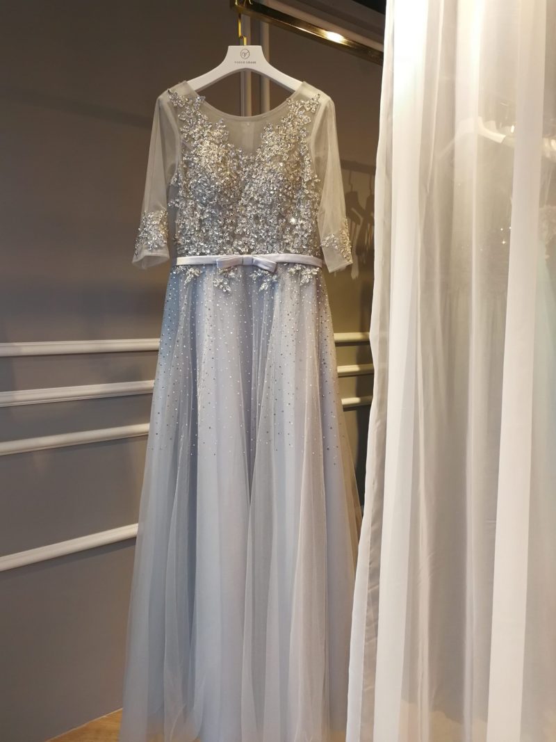 Mabel Silver Gown