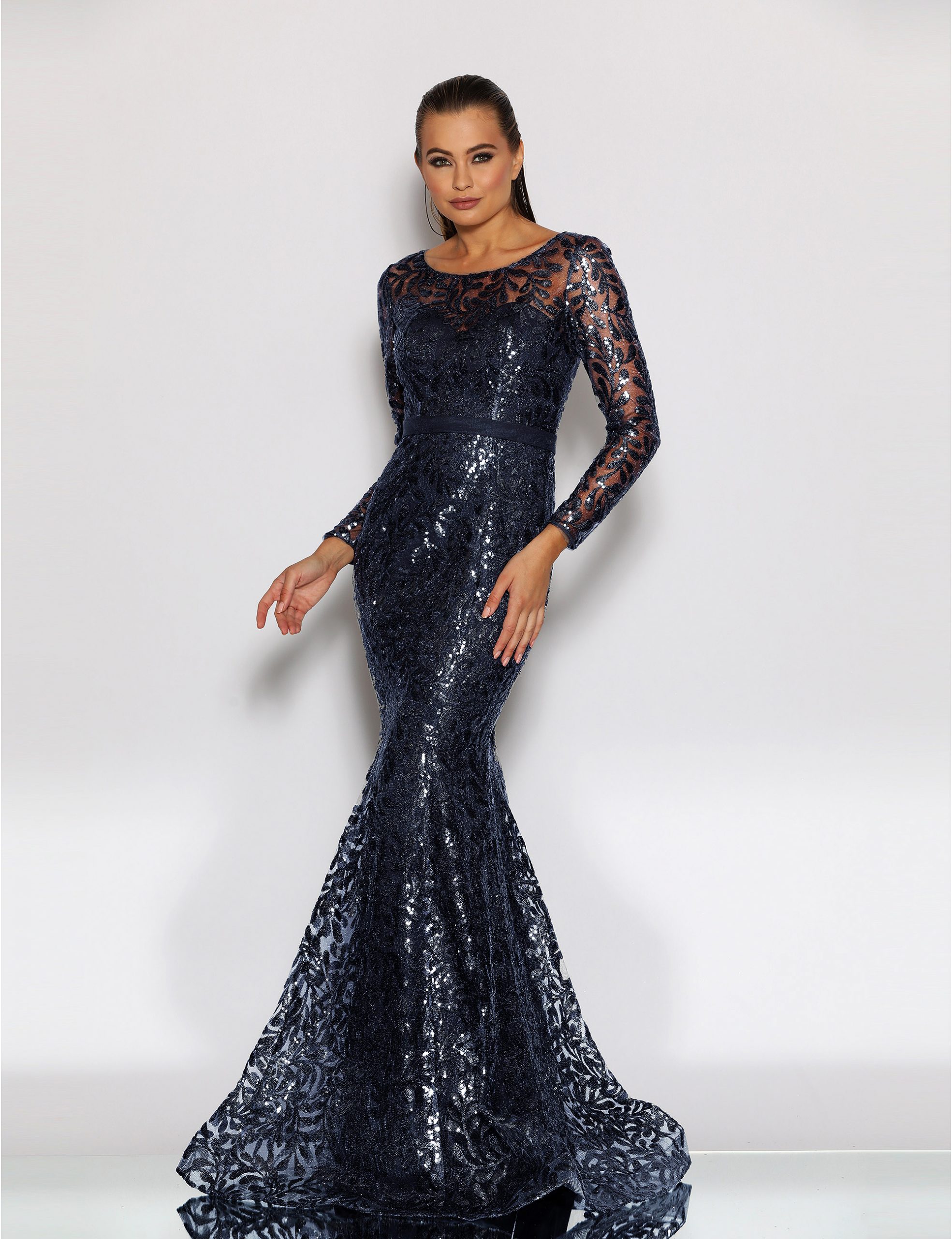 Olympia Navy Gown – Vogue Lease
