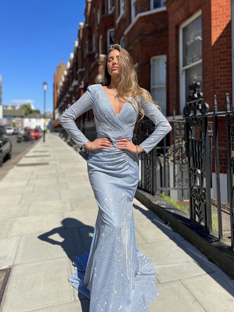 Brenda Light Blue Gown - Image 2